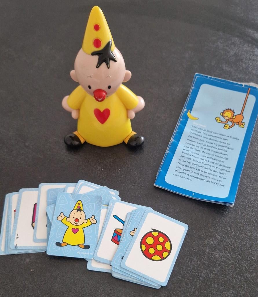 Bumba kiekeboe spel met figuur en kaarten, Ophalen of Verzenden, Gebruikt, Jongen of Meisje