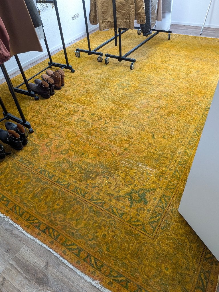 OPRUIMING! Antiek handgeknoopt tapijt 390x300, Antiek en Kunst, Ophalen