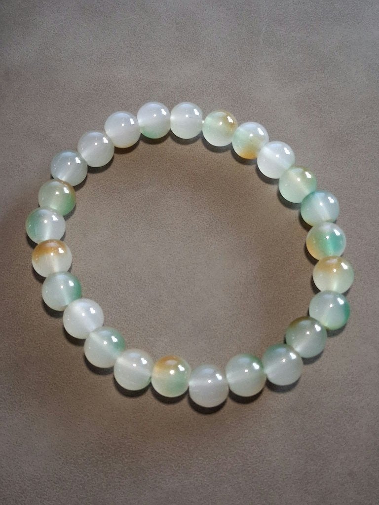 armband Icy Green Brown White nr.31, Overige materialen, Overige kleuren, Nieuw, Ophalen of Verzenden