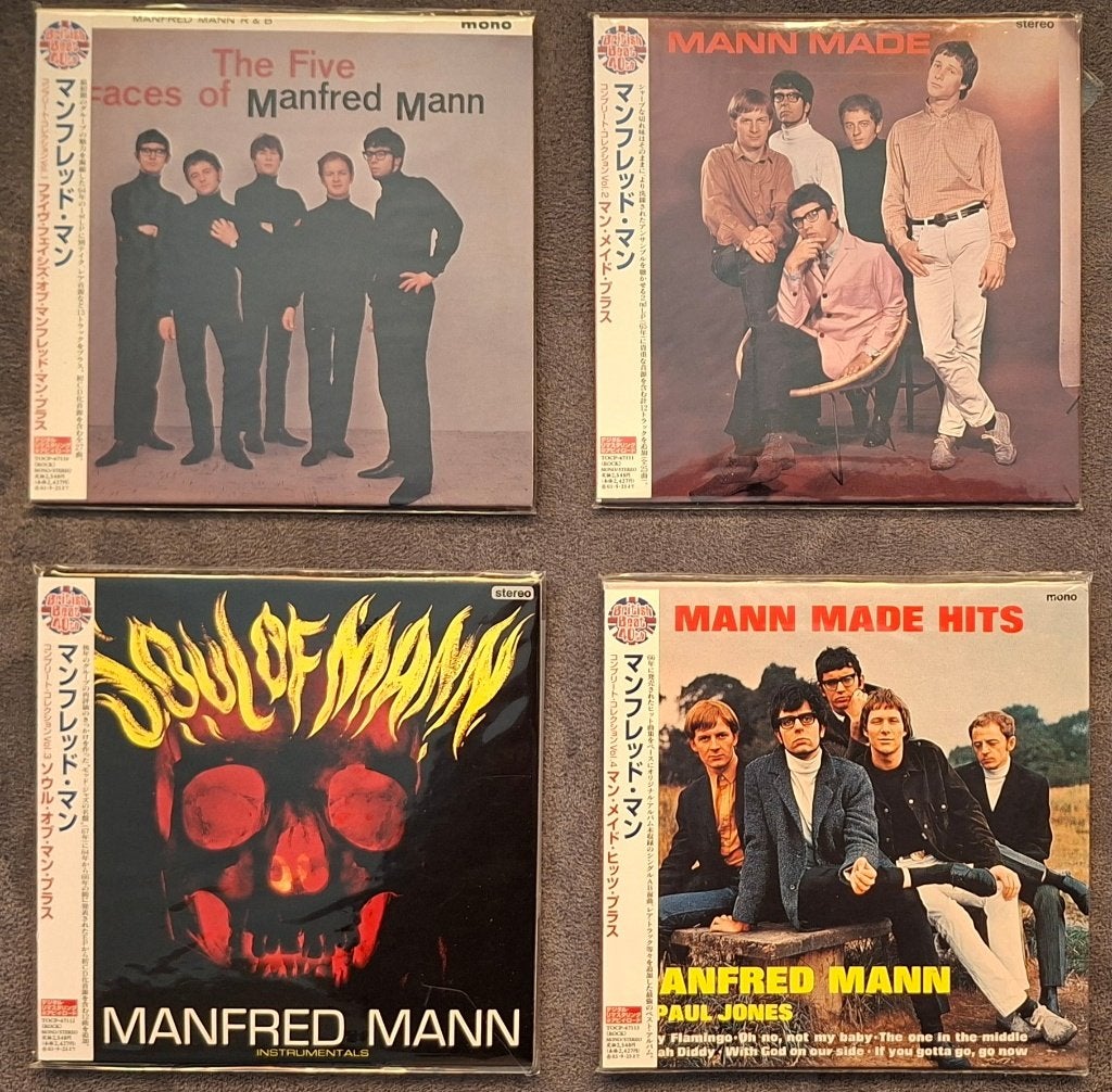 4 CD's Manfred Mann Japanse papersleeve/mini lp zgan, Ophalen of Verzenden, 1960 - 1969, Gebruikt