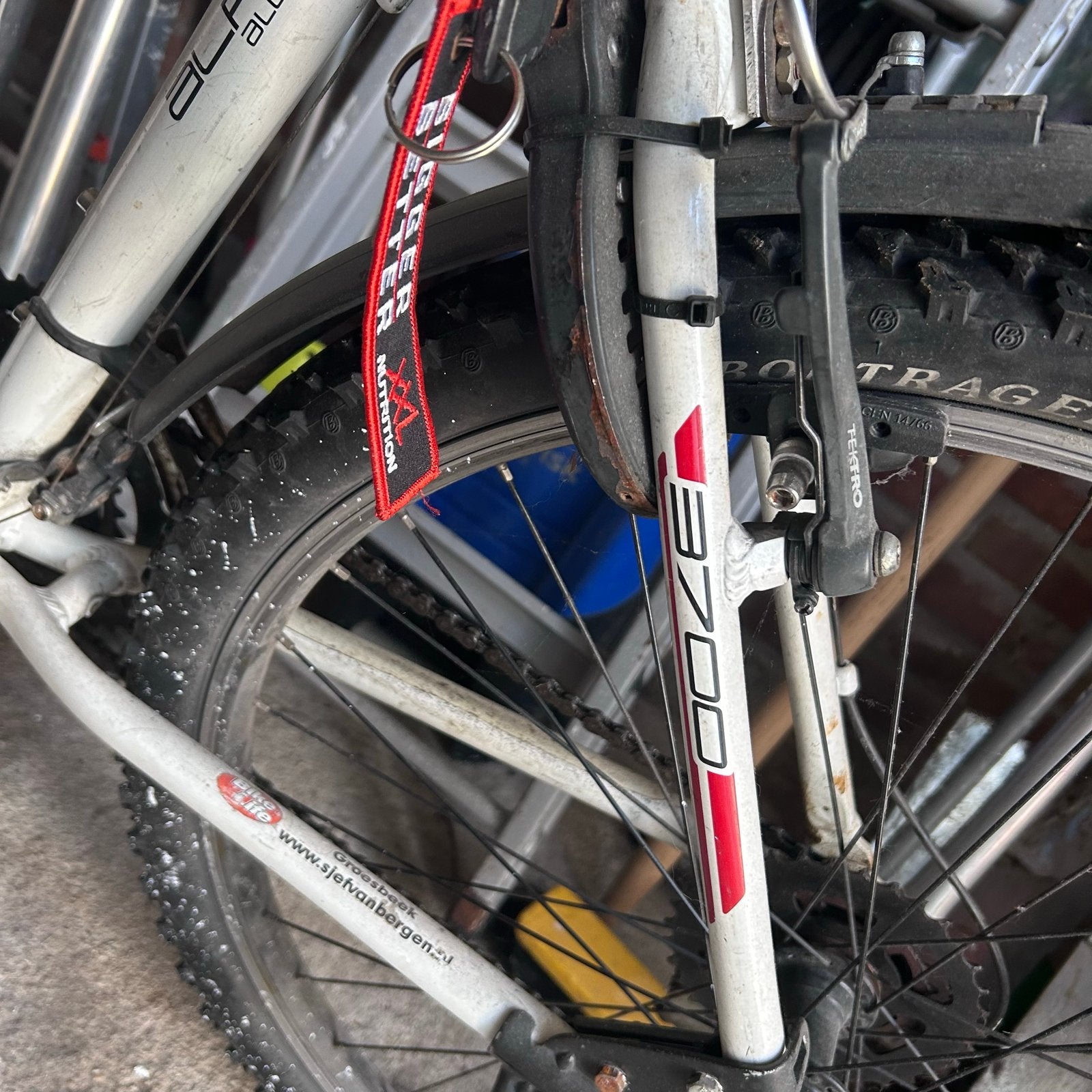 Trek 3700 Alpha Mountainbike Rood/Wit - Goede Staat, Ophalen, Gebruikt, Hardtail, Velgrem
