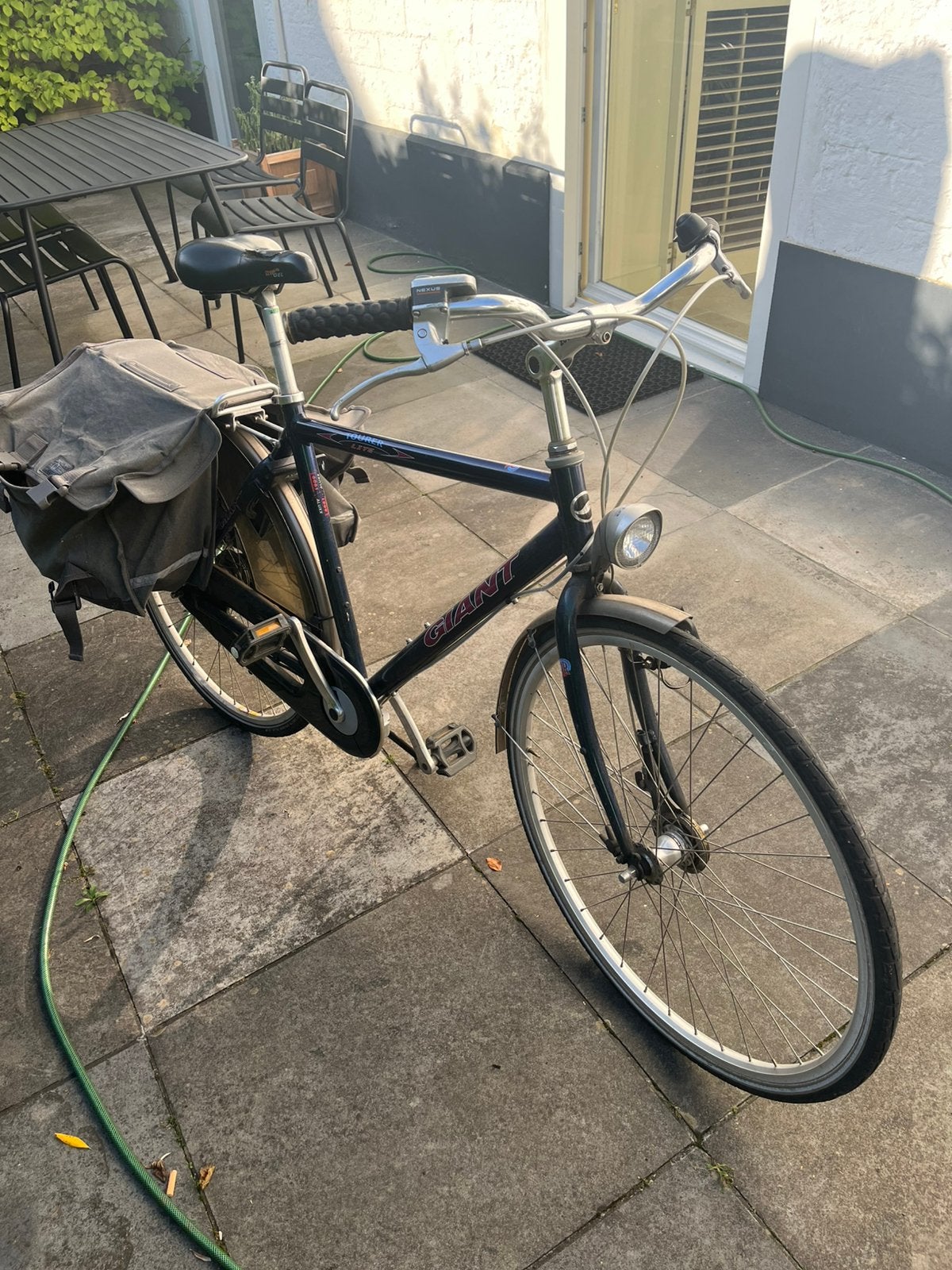 Giant tourer heren fiets, Fietsen en Brommers, Fietsen | Heren | Herenfietsen, Gebruikt, 61 tot 65 cm, Trommelrem, Giant
