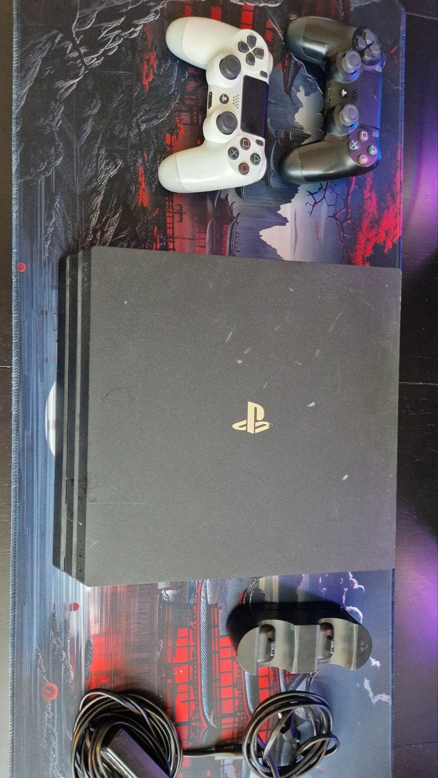 PlayStation 4 Pro FW 9.60, Spelcomputers en Games, Spelcomputers | Sony PlayStation 4, Ophalen, Gebruikt, Met 2 controllers, 1 TB