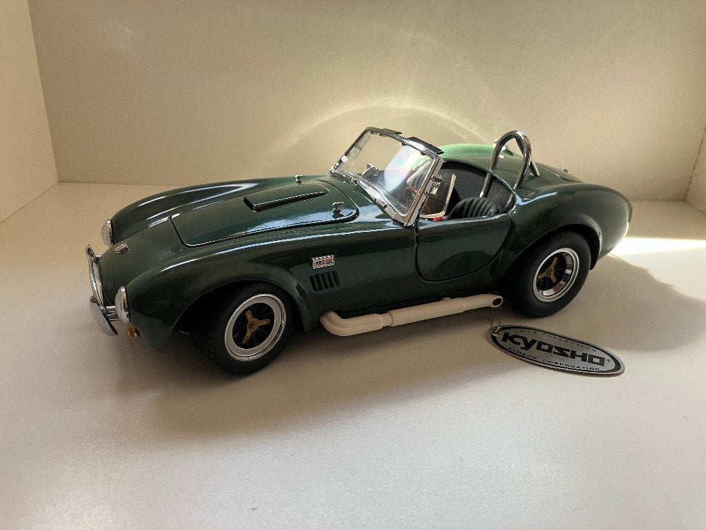 Shelby Cobra 427 S/C van 1965 in het groen  1/18 Kyosho, Ophalen of Verzenden, Nieuw, Auto, Kyosho