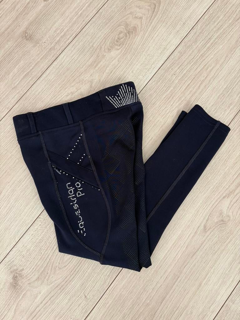 Horka rijlegging blauw met strass fullgrip maat 128, Dieren en Toebehoren, Paardrijkleding, Zo goed als nieuw, Onderkleding, Dressuur