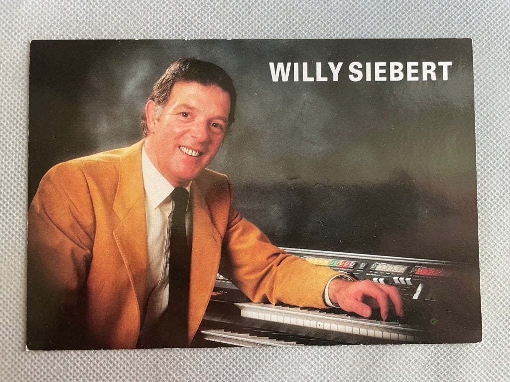 ansichtkaart / kaart van Willy Siebert , organist-zanger., Verzenden, 1960 tot 1980, Sterren en Beroemdheden