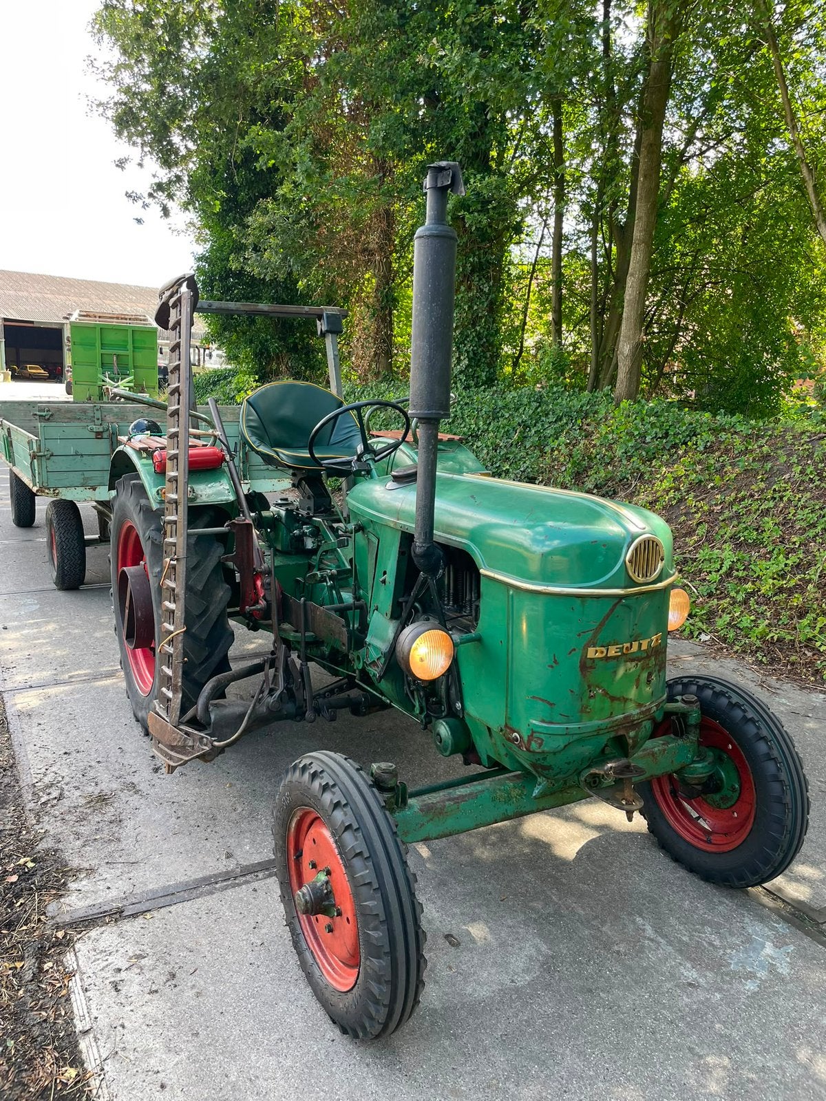 Deutz D25 oldtimer tractor trekker met wagen i.z.g.st., Ophalen, Gebruikt, Tot 80 Pk, Deutz - Fahr