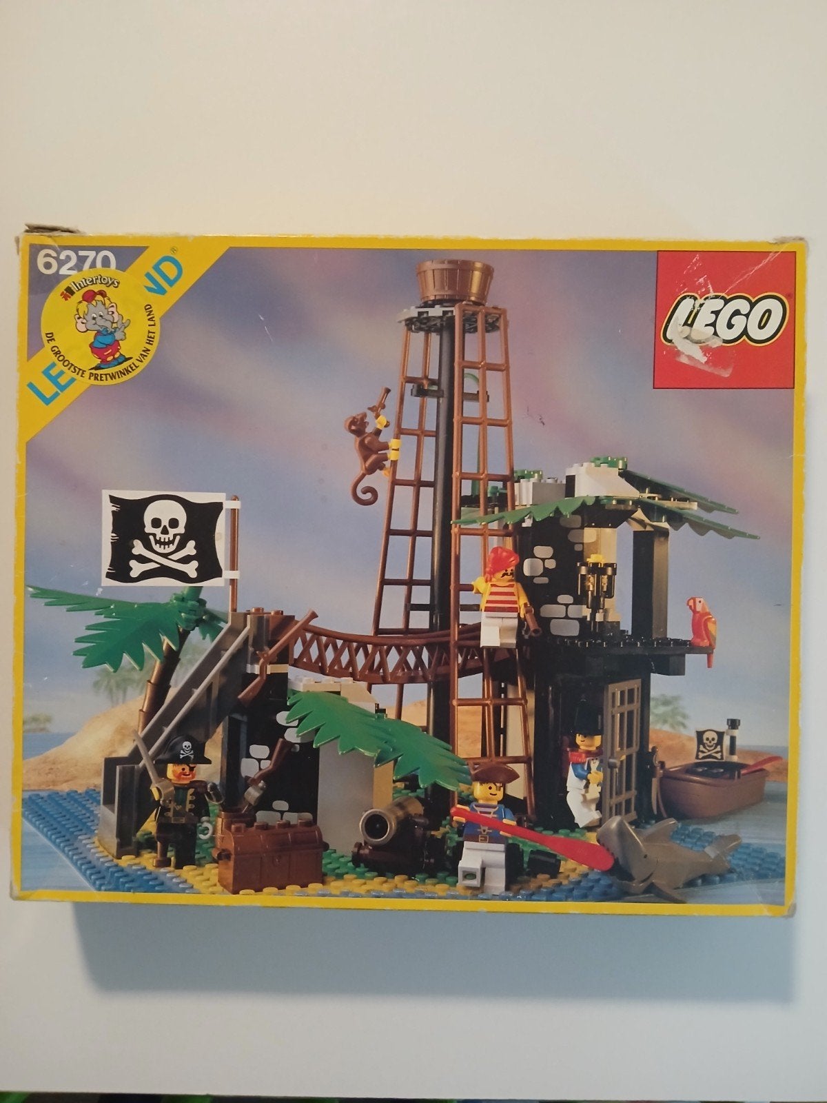 Vintage Lego Pirates 6270 Forbidden Island & 6266 Canon Cove, Gebruikt, Inclusief doos, Lego, Complete set