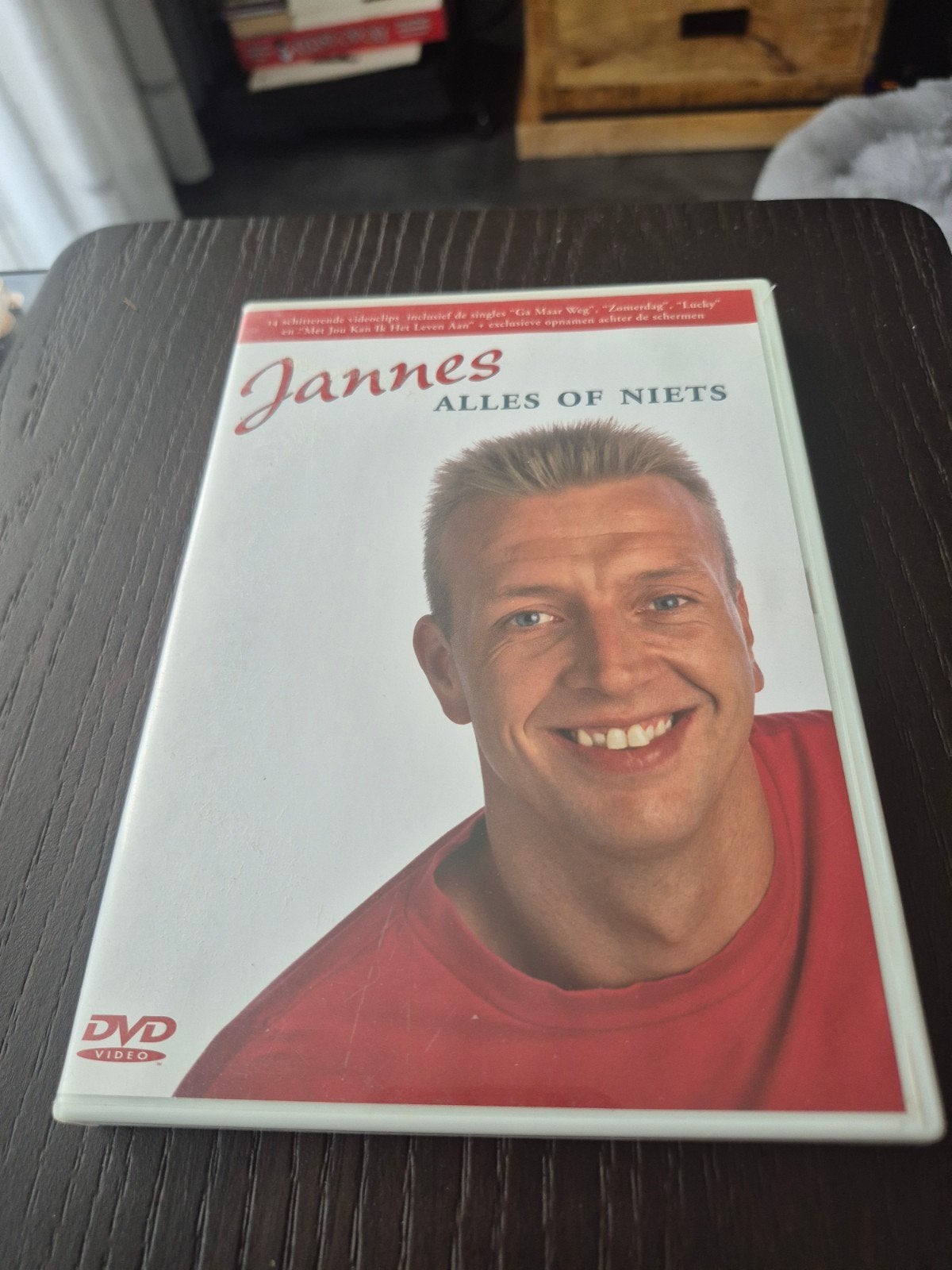 Jannes - Alles of Niets DVD (Nederlandstalig), Gebruikt, Alle leeftijden, Muziekvideo's, Inclusief doosje