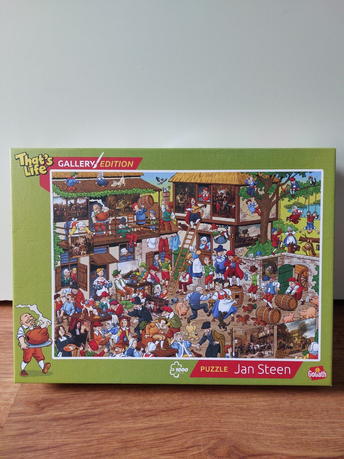 Puzzel van Goliath • Gallery Edition • 'Jan Steen', Ophalen of Verzenden, 500 t/m 1500 stukjes, Zo goed als nieuw, Legpuzzel