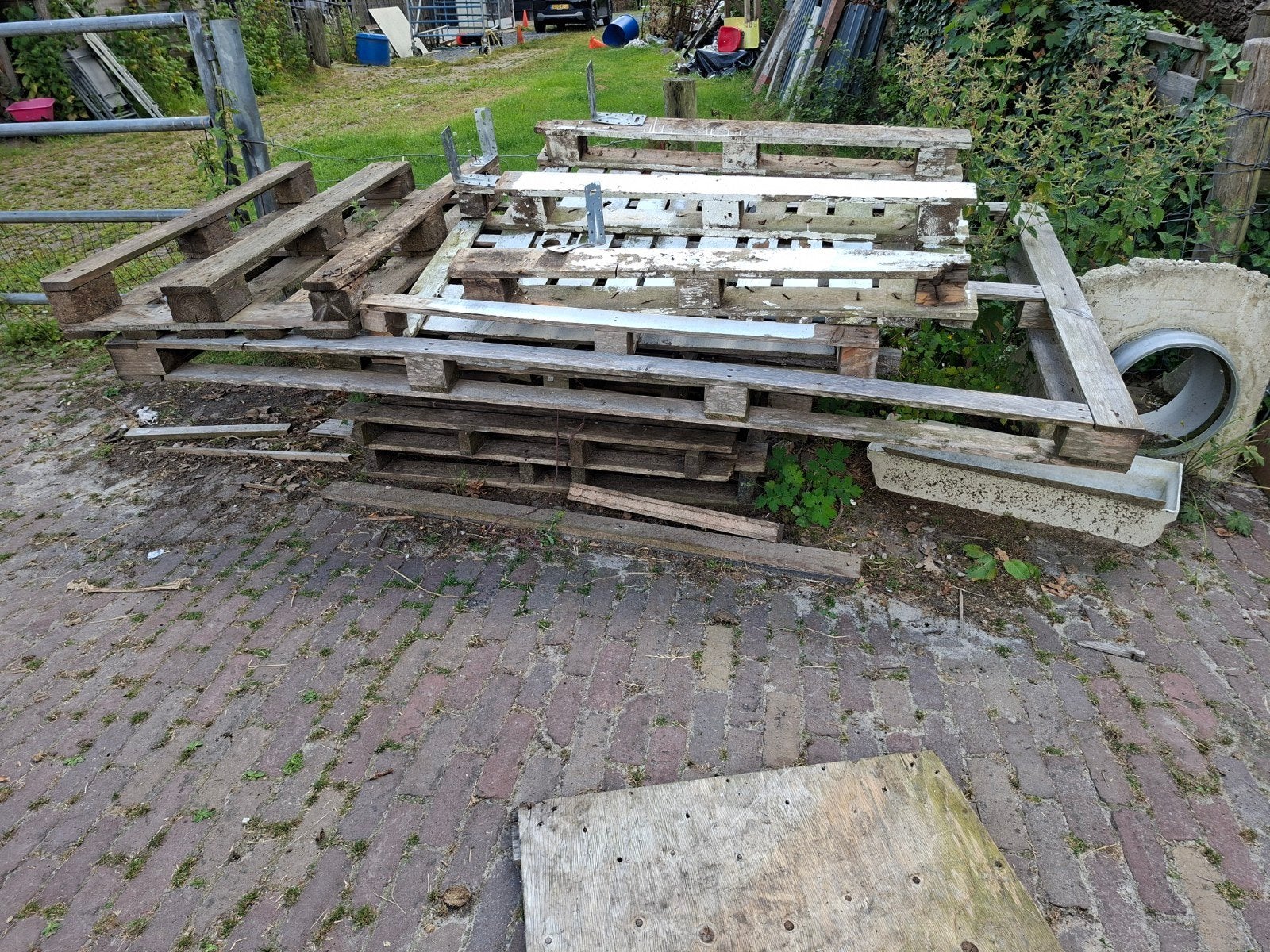 houten pallets gratis op te halen, Ophalen, Gebruikt, 50 mm of meer, Pallet