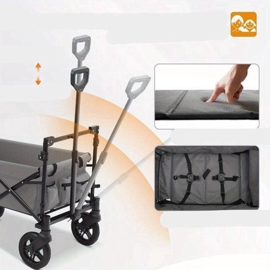 Opvouwbare Bolderkar – Bolderwagen - Inklapbare Kar, Corvance B.V., Verzenden, Nieuw, Corvancebol@gmail.com