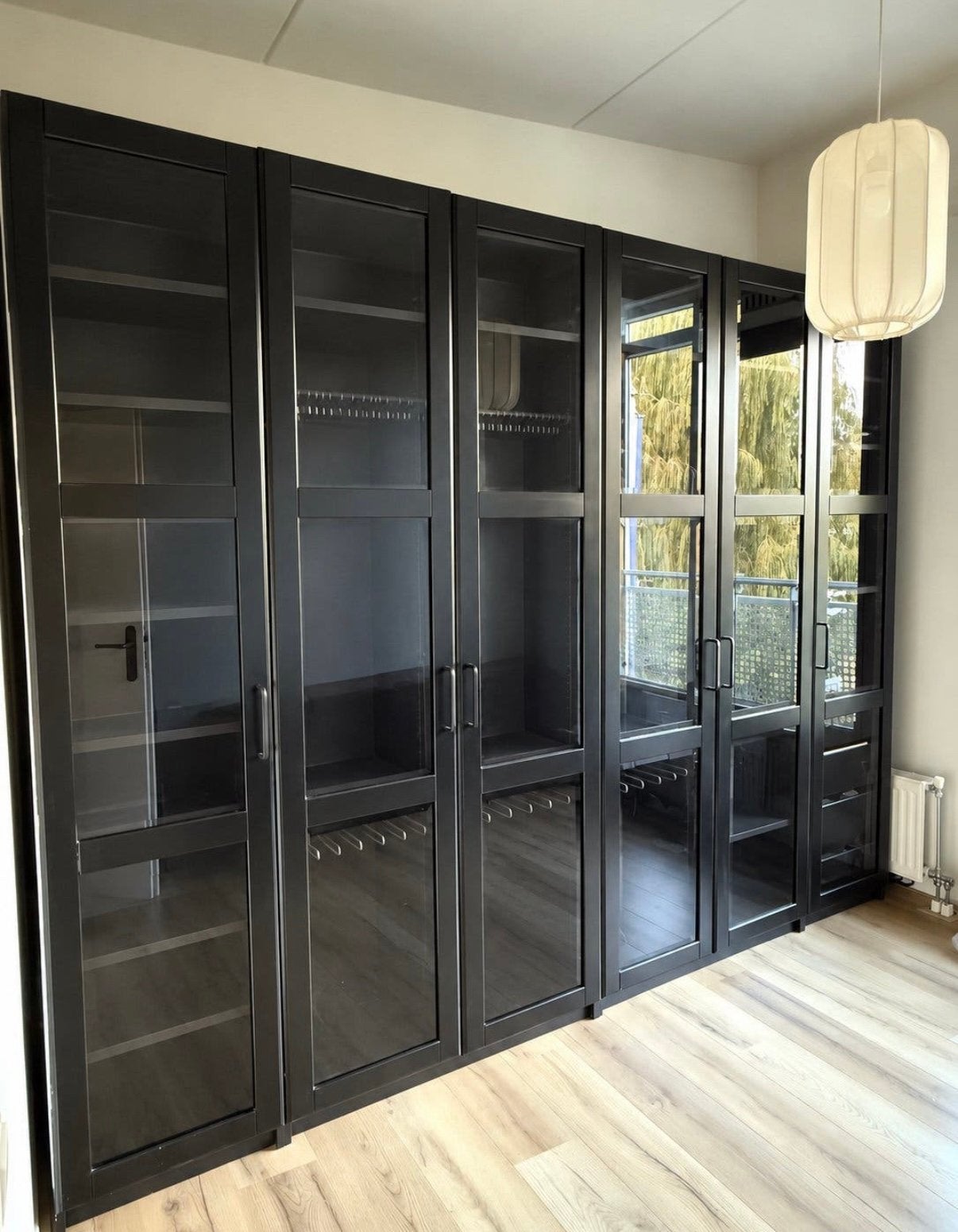 6 zwarte deuren PAX IKEA, Ophalen, 200 cm of meer, 50 tot 100 cm, 50 tot 75 cm