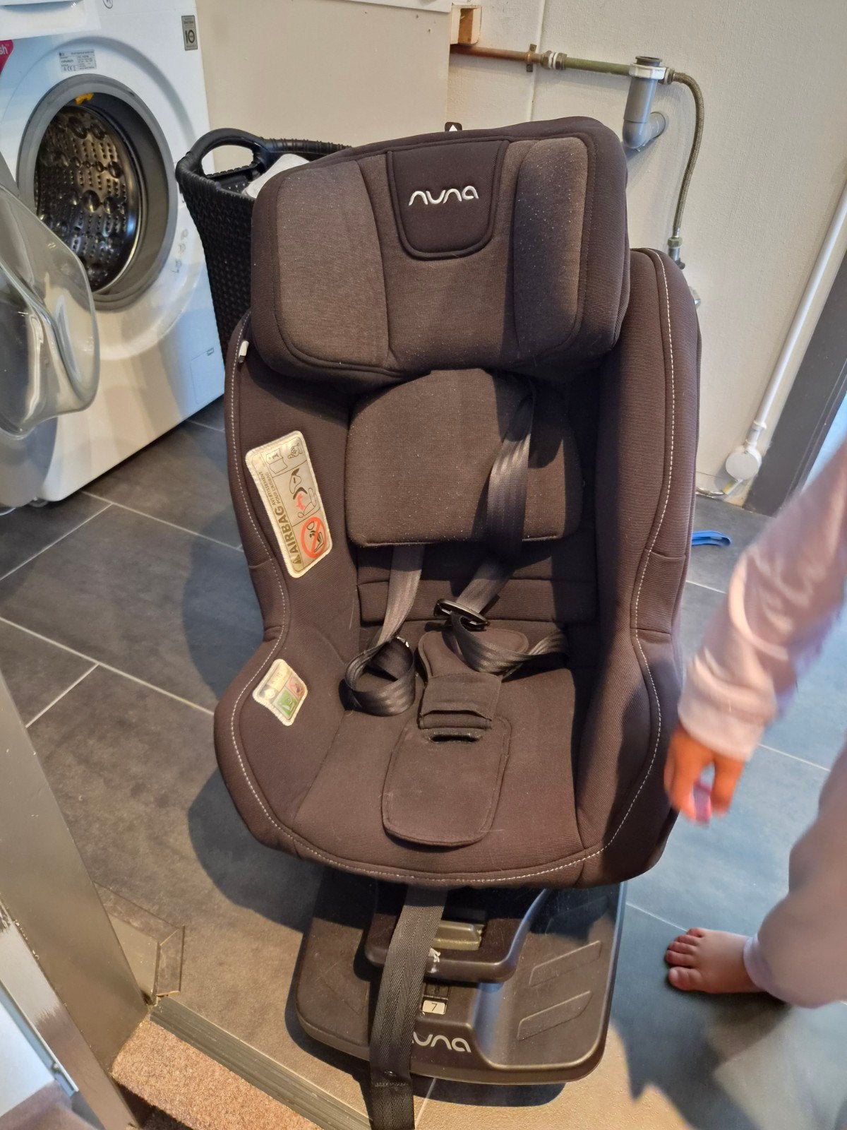 Nuna rebl plus autostoel met Isofix - Zwart, 0-18 kg, Kinderen en Baby's, Gebruikt, 9 t/m 18 kg, Isofix, Ophalen