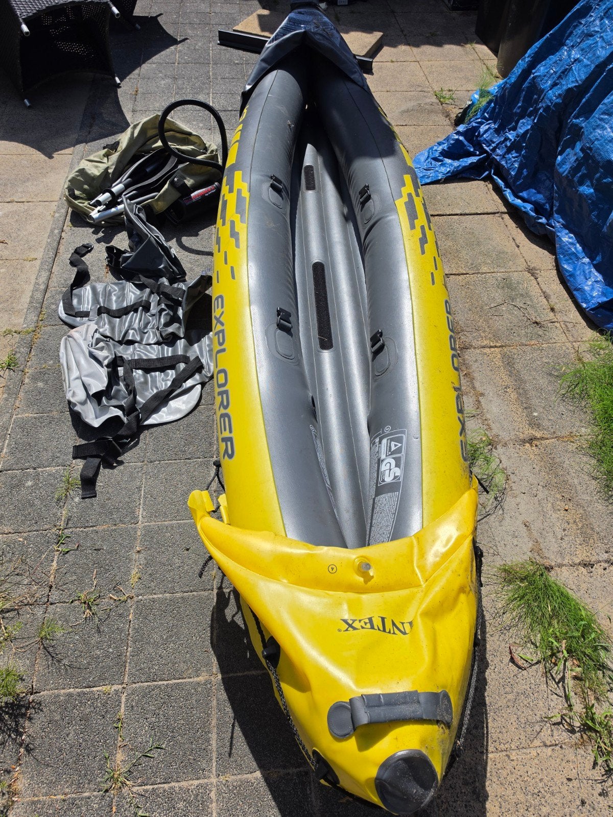Intex Explorer K2 Opblaasbare Kano - 2-persoons, Ophalen, Opblaasbaar, Gebruikt, 2-persoons