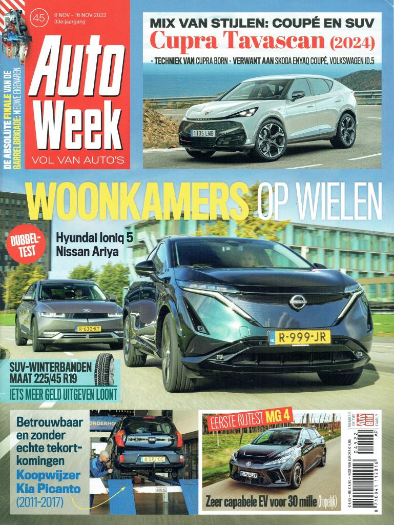 Autoweek 2022 nr. 45 (o.a. Hyundai Ioniq 5 & Nissan Ariya), Verzenden, Gelezen, Algemeen