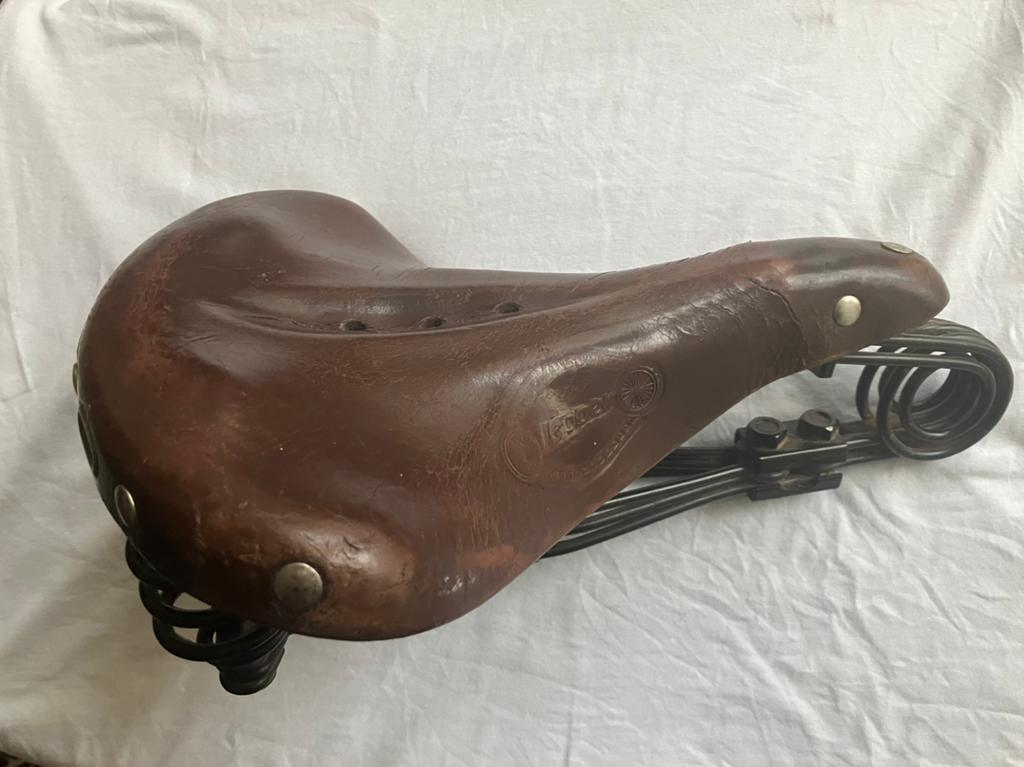 Vintage Lepper zadel, Ophalen, Gebruikt, Zadel, Leer