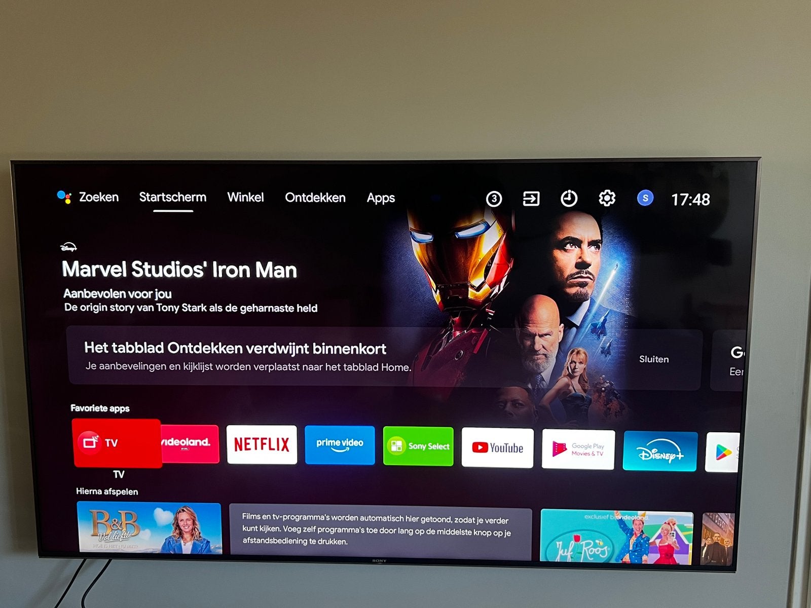 Sony Bravia KD-65XF9005 65" 4K HDR Full Array LED, Audio, Tv en Foto, Televisies, Ophalen, LED, Zo goed als nieuw, 100 Hz