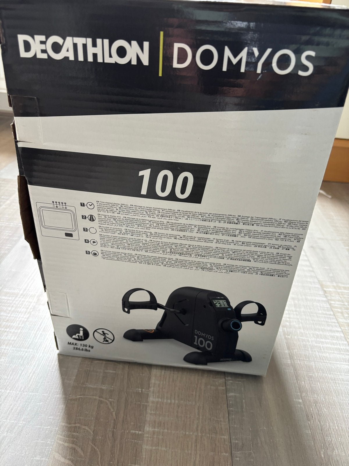 Domyos 100 Mini Hometrainer - Compact en Efficiënt, Ophalen, Kunststof, Nieuw, Benen