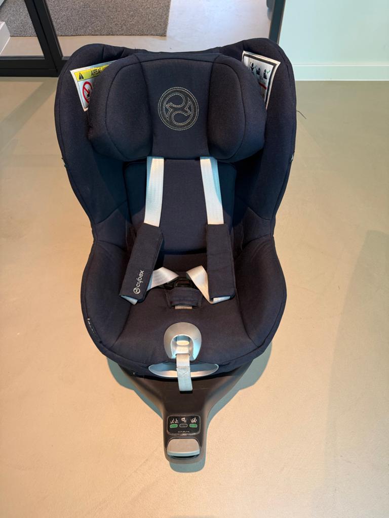 Cybex Sirona Z i-Size Plus Navy Blue autostoel draaibaar, Gebruikt, 0 t/m 18 kg, Verstelbare rugleuning, Isofix