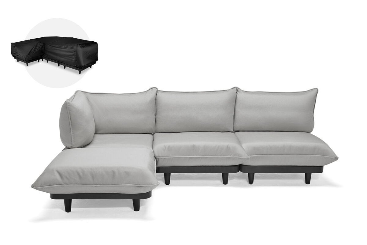 Fatboy Paletti Royal Large Wolfgrey + BrickTable( nieuw), Tuin en Terras, Ophalen of Verzenden, Nieuw, Teakhout, Hocker
