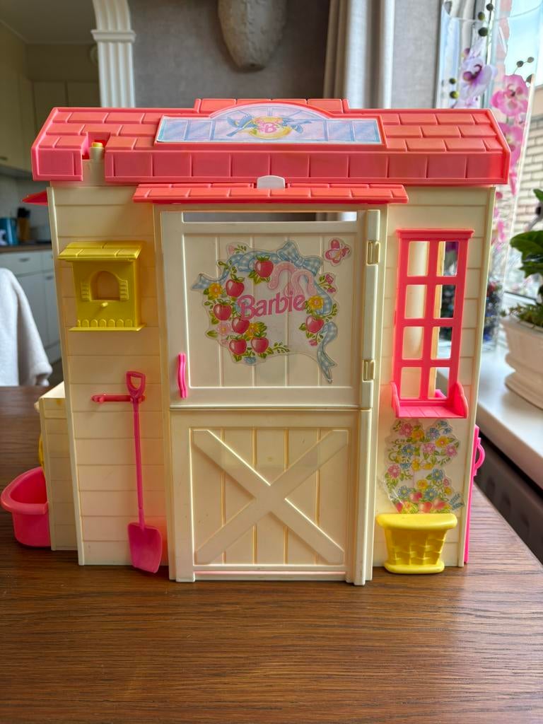 Vintage Barbie paardenstal, Ophalen of Verzenden, Gebruikt, Jongen of Meisje