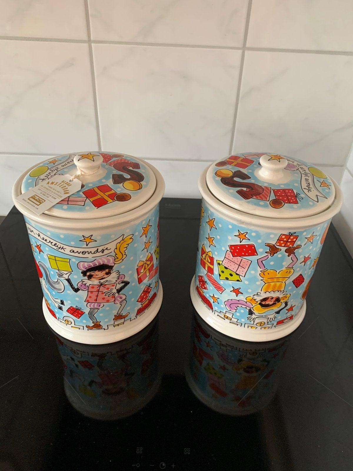 Blond sinterklaas piet potten, Ophalen of Verzenden, Zo goed als nieuw