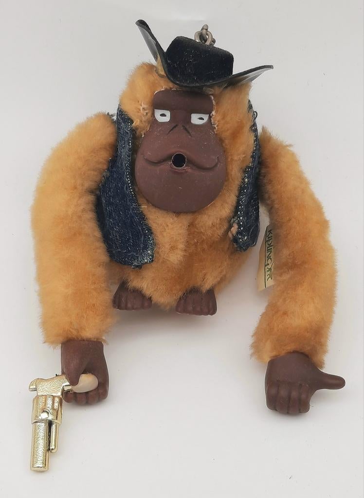 Kipling bruin Aapje Hans Cowboy met pistool sleutelhanger, Ophalen of Verzenden, Gebruikt