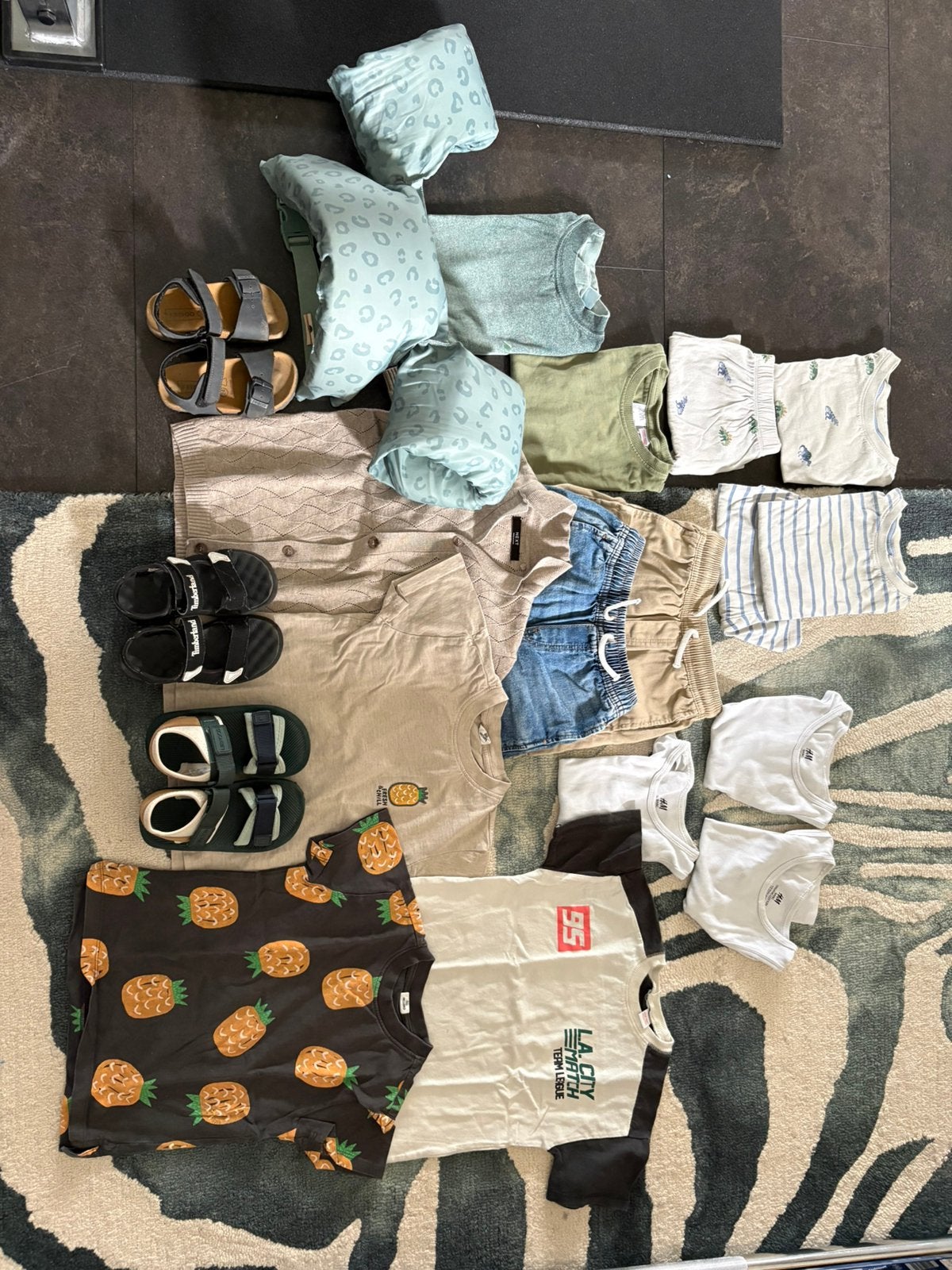 Kledingpakket jongen zomer maat 98-116 puddlejumper sandalen, Kinderen en Baby's, Ophalen of Verzenden, Gebruikt, Maat 104