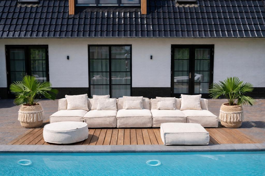 All weather demo grote tuin set van € 5800 voor € 2500, Tuin en Terras, Ophalen, Overige materialen, Bank, 6 zitplaatsen