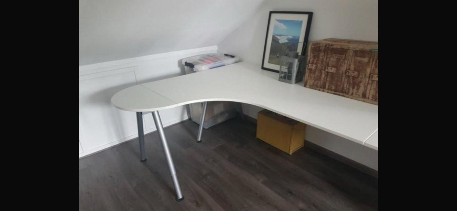 IKEA Galant Bureau - Zeer compleet en verstelbaar, Ophalen, Demontabel, 160 cm, Gebruikt