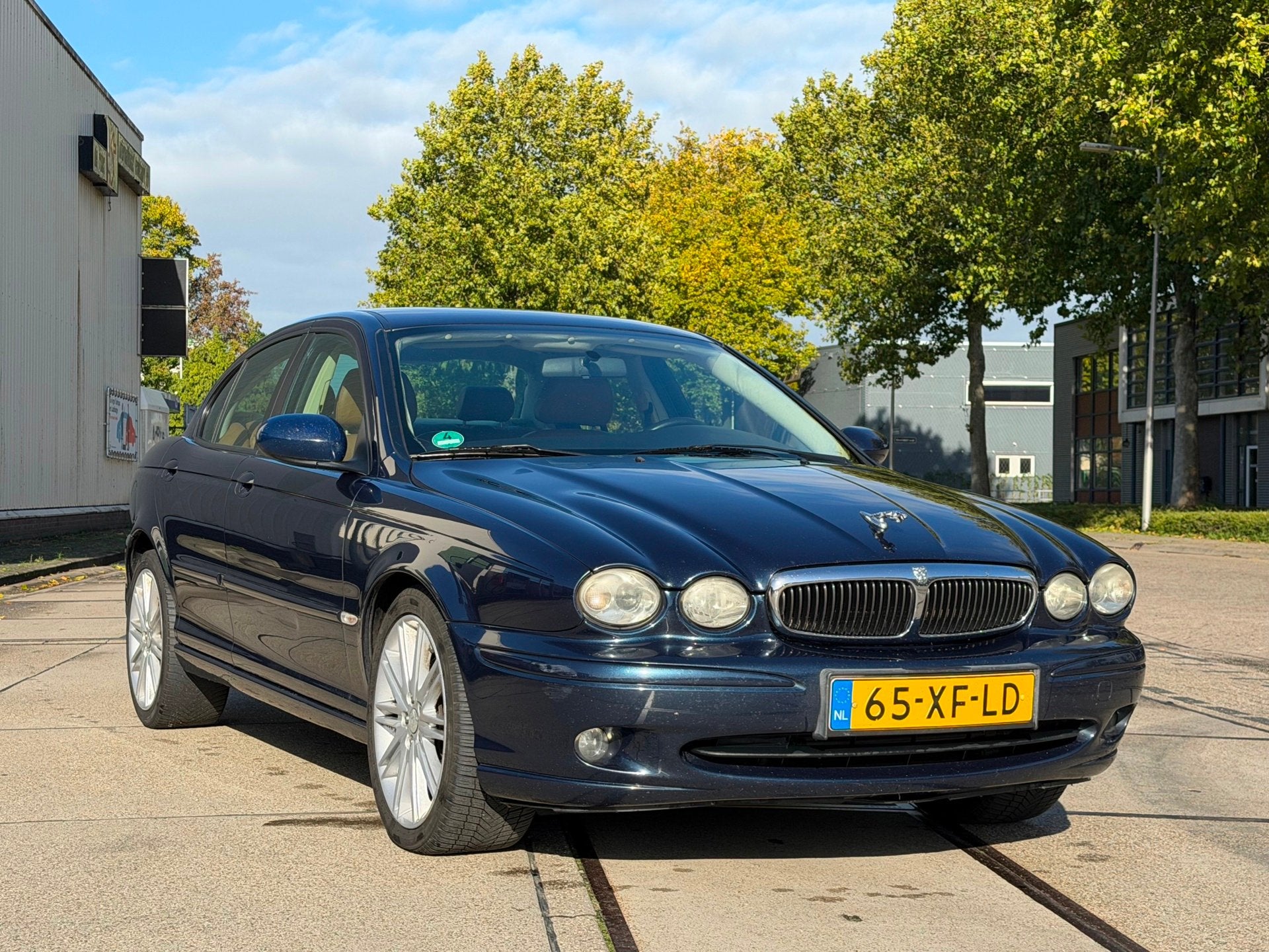Jaguar X-type 2.2 D iDition | 2007 | Leer | Clima | Cruise |, Auto's, Voorwielaandrijving, Gebruikt, Blauw, Origineel Nederlands
