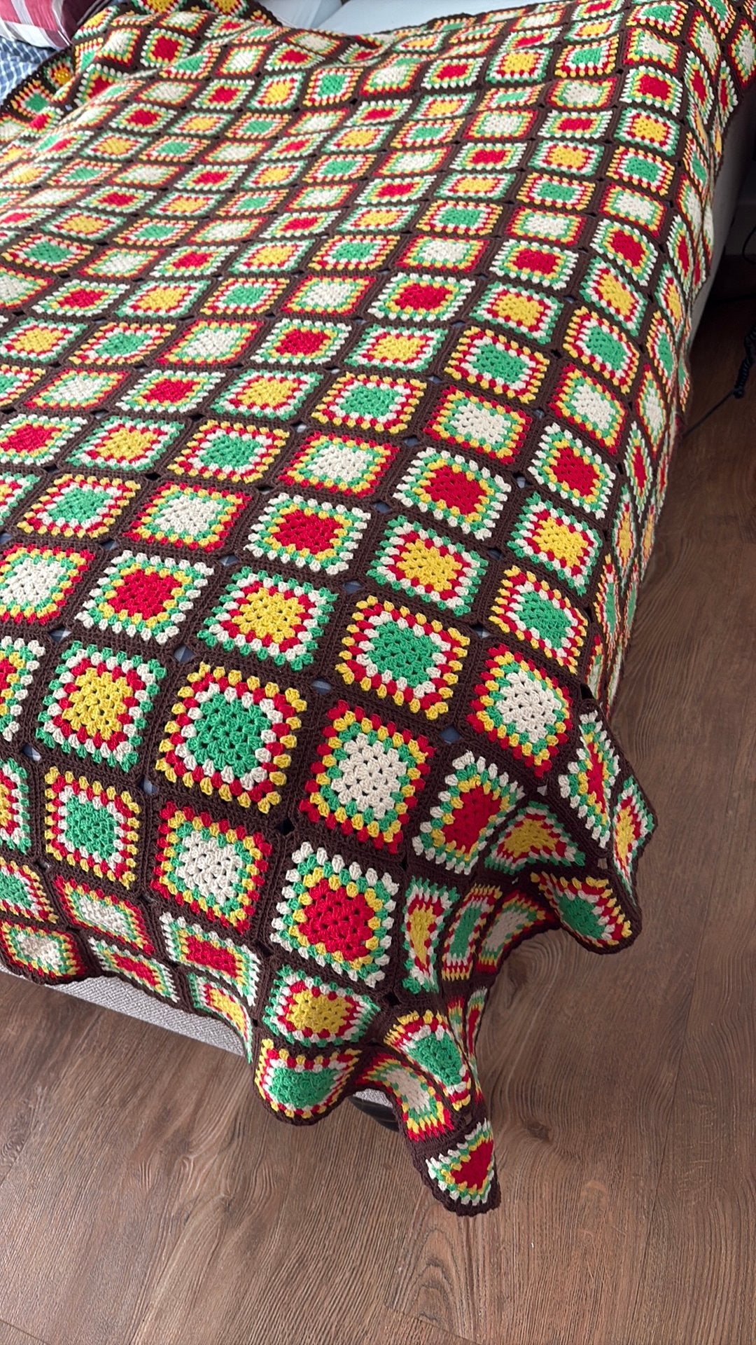 PLAID/SPREI HANDWERK 2.40x1.40 100% katoen, Ophalen of Verzenden, Zo goed als nieuw
