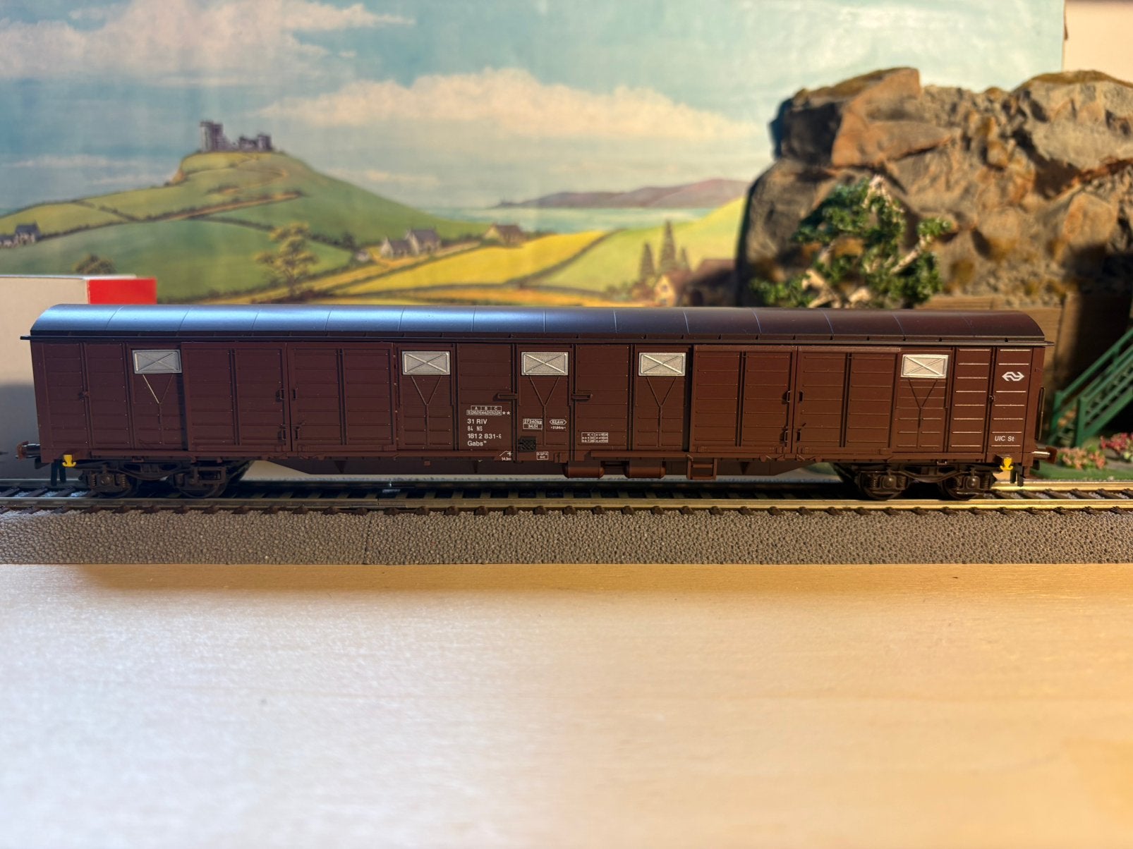 Klein Modellbahn NS goederen wagen Gabs, Overige merken, Gelijkstroom, Verzenden, NS