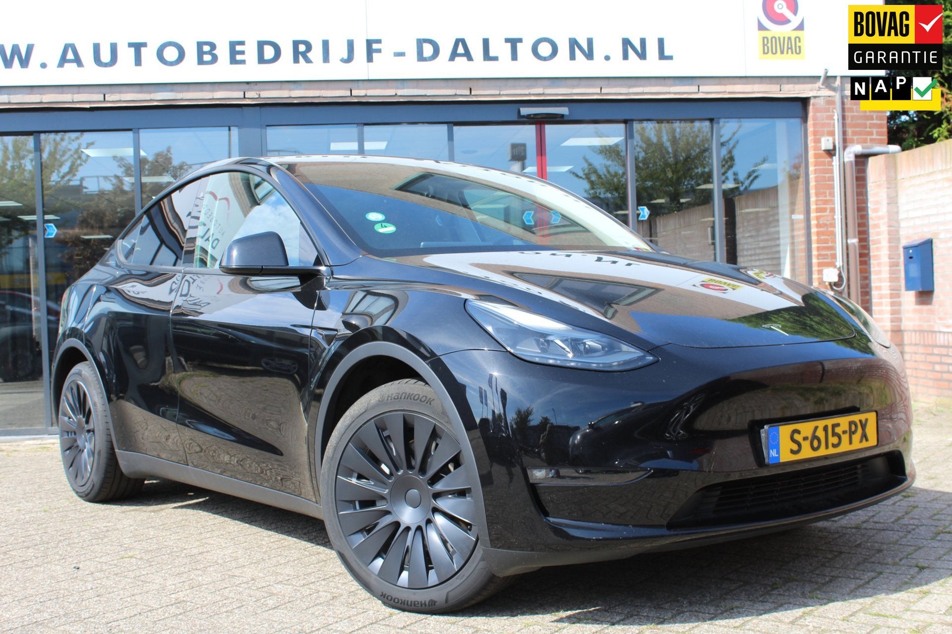Tesla Model Y Long Range AWD 75 kWh SOH 92,8% AUTOPILOT 1e E, Auto's, Tesla, Gebruikt, Zwart, Navigatiesysteem, Zwart
