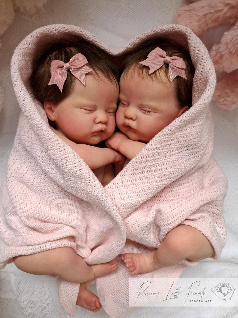 Unieke twin Quinbee NIEUW, Verzamelen, Ophalen of Verzenden, Nieuw, Pop, Levensecht of Reborn