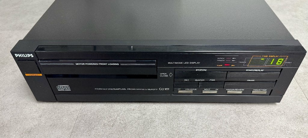 Philips CD 151 CD Speler  /  Vintage Hifi Audio, Ophalen of Verzenden, Gebruikt