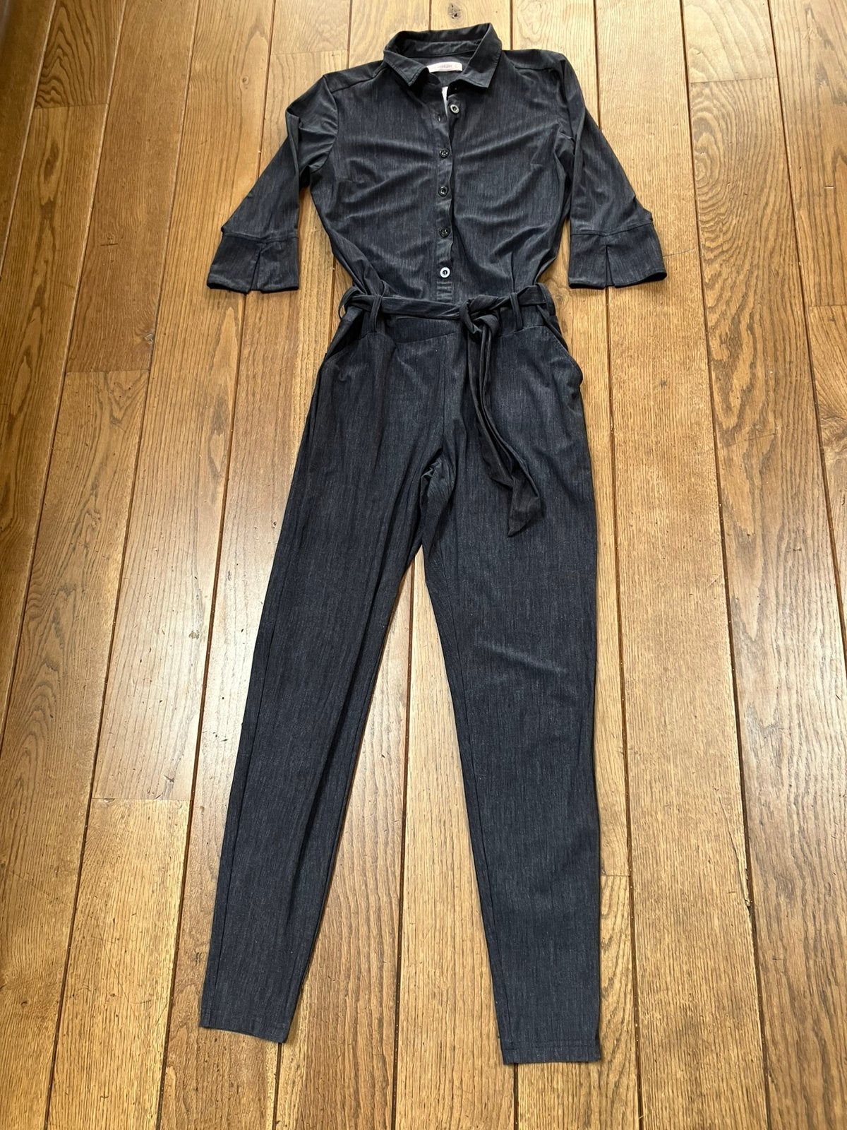 Donkerblauwe jumpsuit stretch Studio Anneloes maat M, Kleding | Dames, Ophalen of Verzenden, Zo goed als nieuw, Maat 38/40 (M)