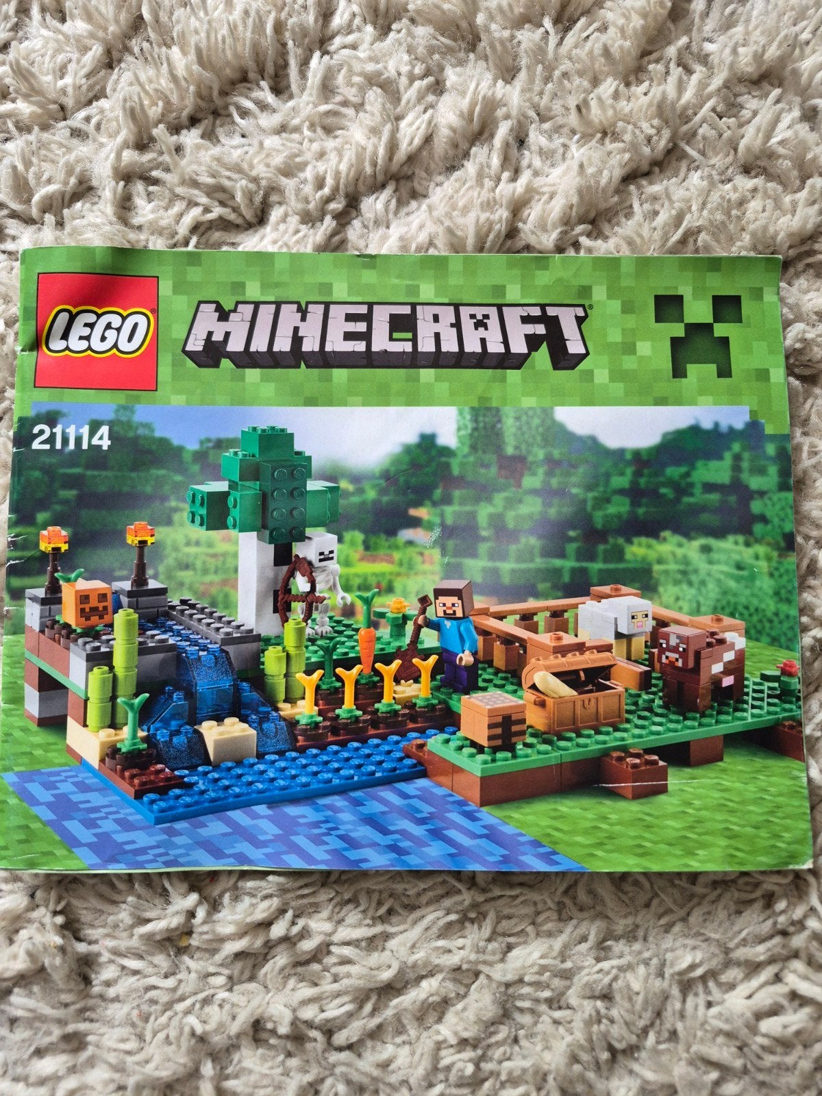 Lego Minecraft De Boerderij 21114, Compleet, Minecraft, Lego, Ophalen of Verzenden