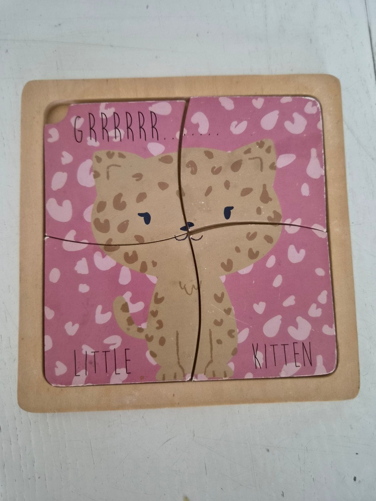 Houten Dieren Puzzels voor Peuters en Kleuters, Ophalen, 2 tot 4 jaar, Gebruikt, Van hout