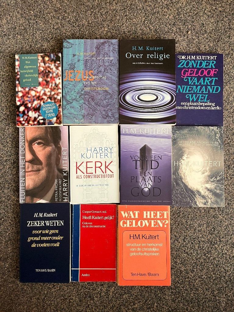 Harry Kuitert - 11 boeken, Ophalen of Verzenden, Zo goed als nieuw, Harry Kuitert, Christendom | Protestants