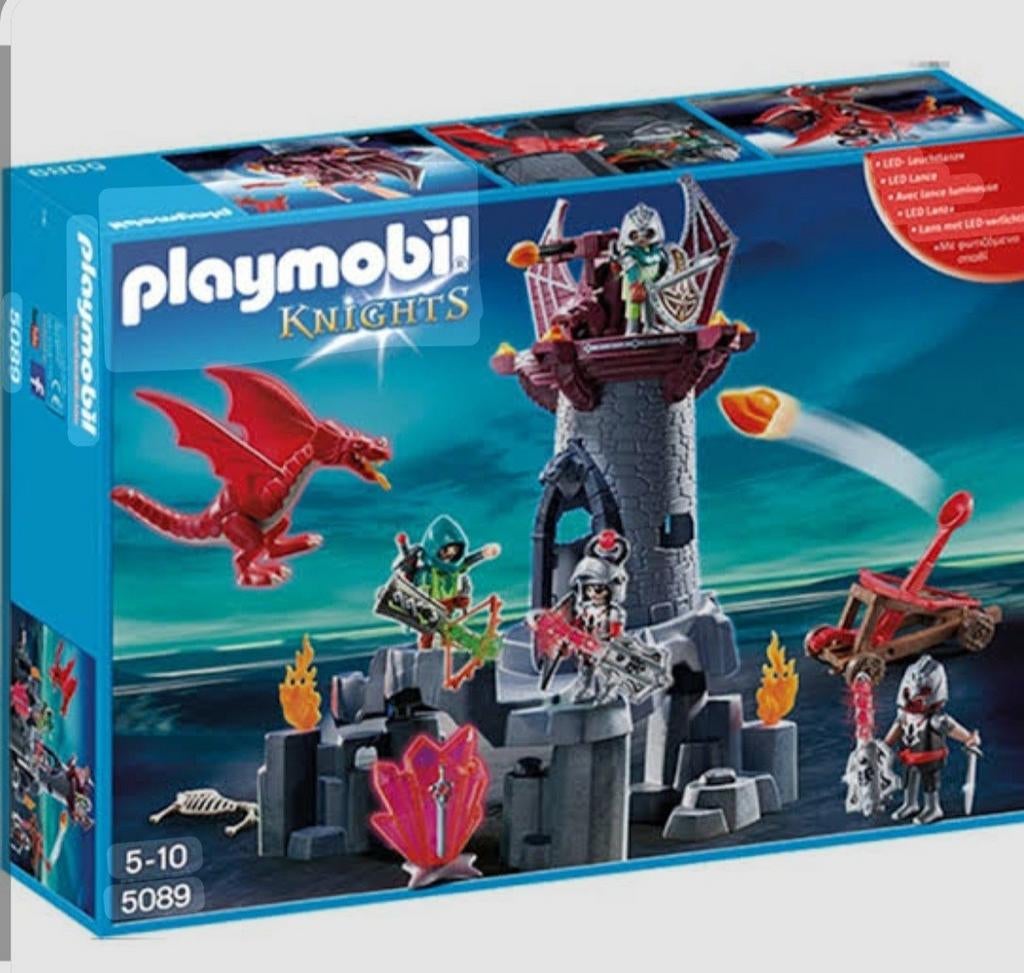 In doos Playmobil set Kerker van de Drakenridders 5089, boek, Ophalen of Verzenden, Zo goed als nieuw, Complete set