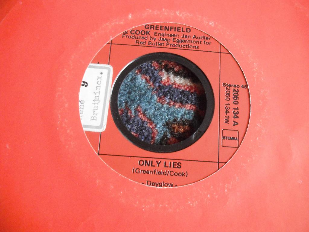 Greenfield and Cook - Only Lies., Ophalen of Verzenden, Gebruikt, Pop
