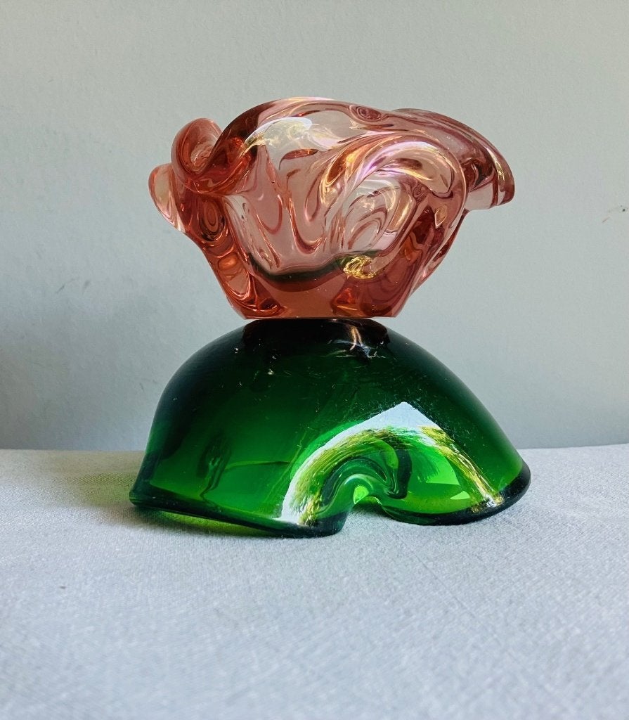 Murano glas sixties schaal / vide poche kom Poli? Hospodka, Ophalen of Verzenden