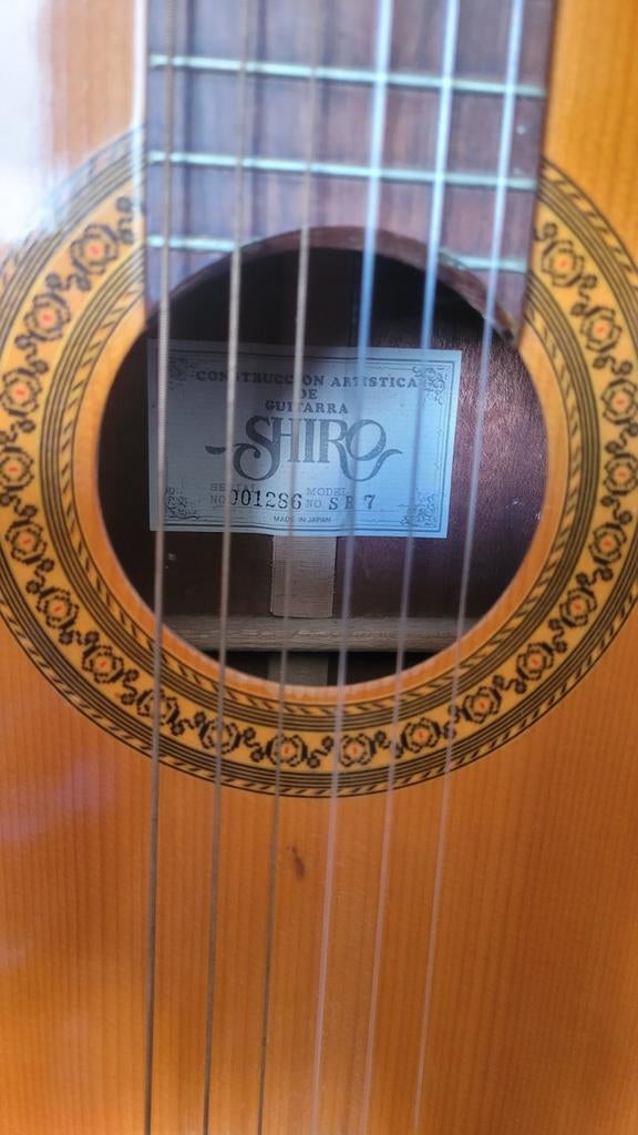 Shiro akoestische gitaar - Made in Japan, Ophalen of Verzenden, Gebruikt, Klassieke of Spaanse gitaar