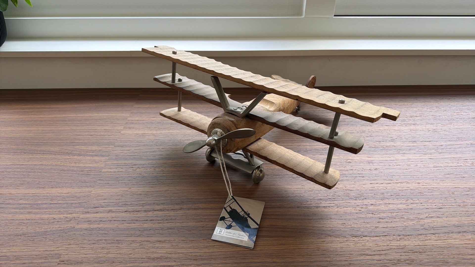 Fokker dr1 Triplanevliegtuig van teakhout, Ophalen, Zo goed als nieuw