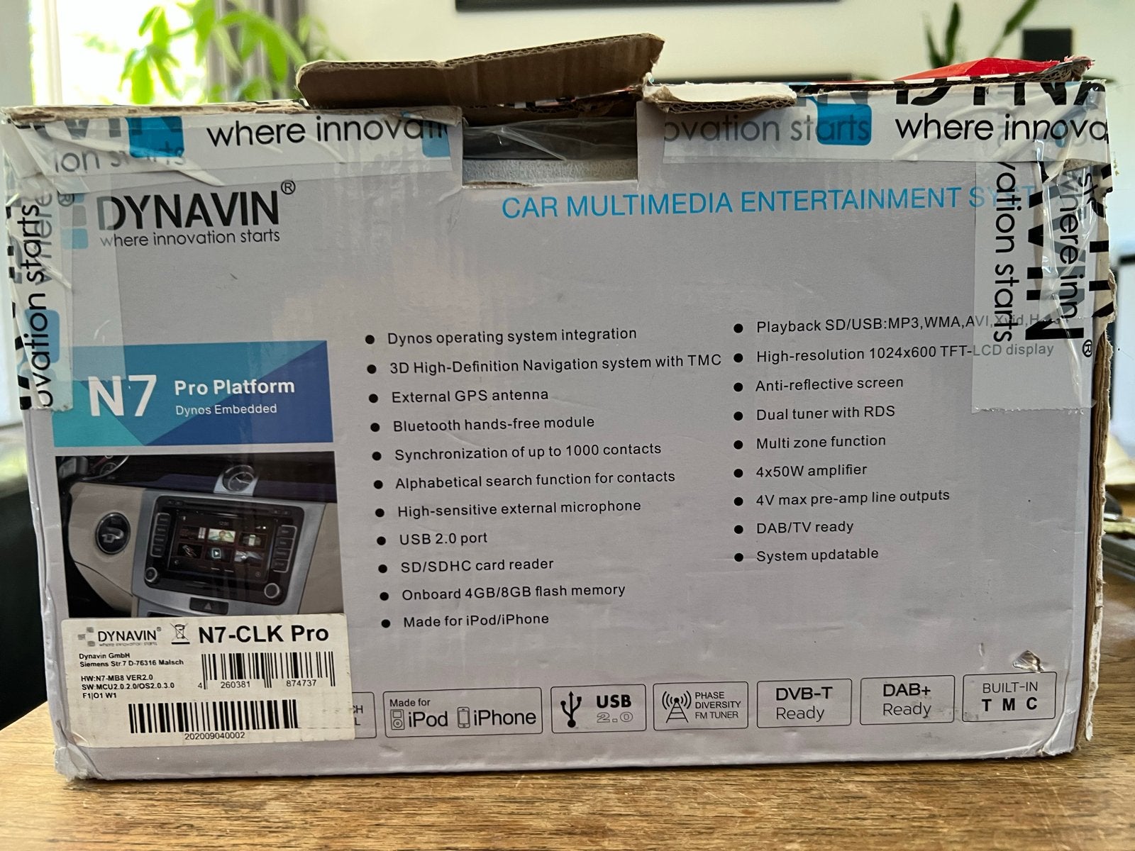 Dynavin N7 Pro Platform Auto Multimedia Systeem, Ophalen, Gebruikt