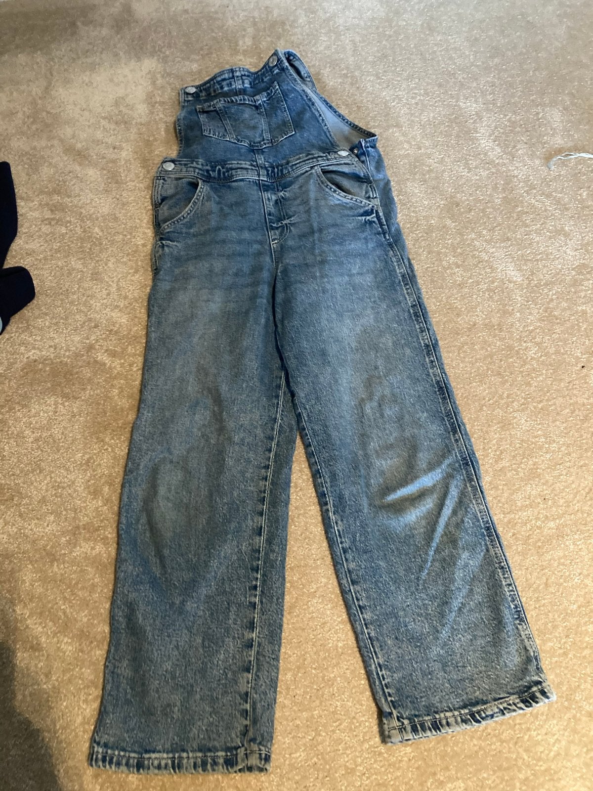 H&M Denim Salopette - Maat 128 (7-8 jaar), Blauw, Ophalen of Verzenden, Maat 34 (XS) of kleiner, Lang