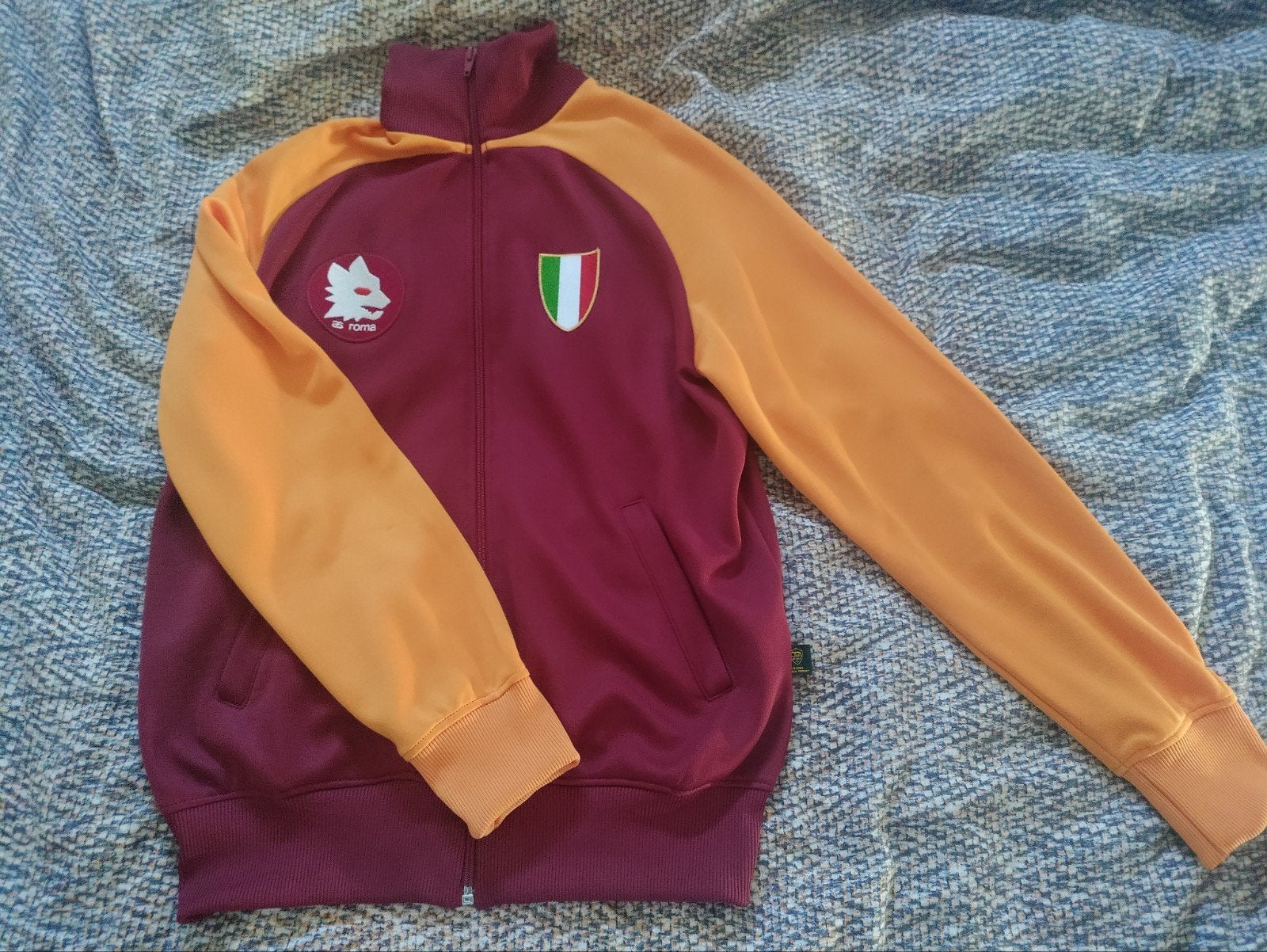 AS Roma retro jack 1983 Copa Football (maat S), Maat S, Ophalen of Verzenden, Zo goed als nieuw, Trainingspak