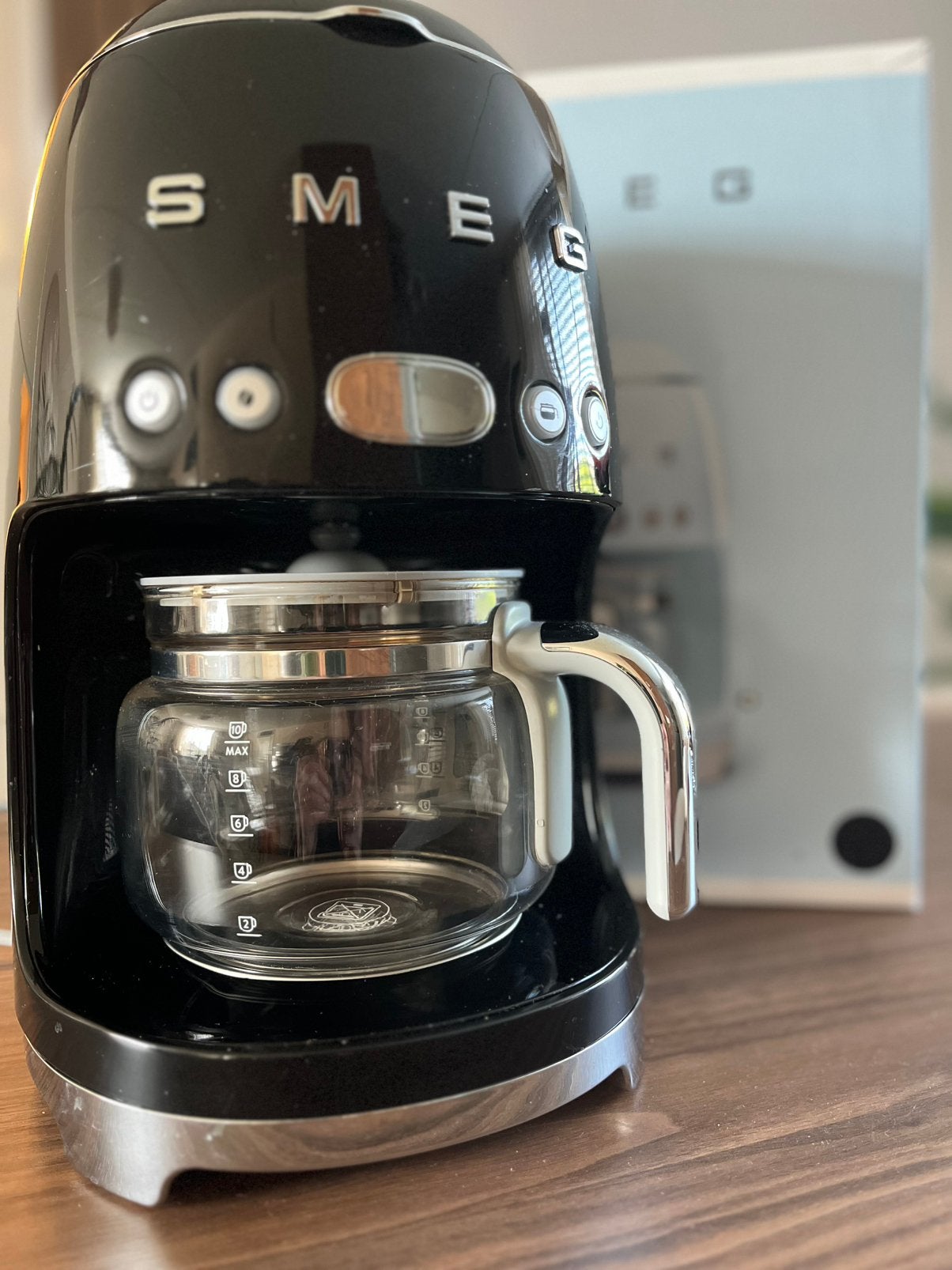 SMEG koffiezetapparaat, Witgoed en Apparatuur, Ophalen, 10 kopjes of meer, Koffiemachine, Gemalen koffie